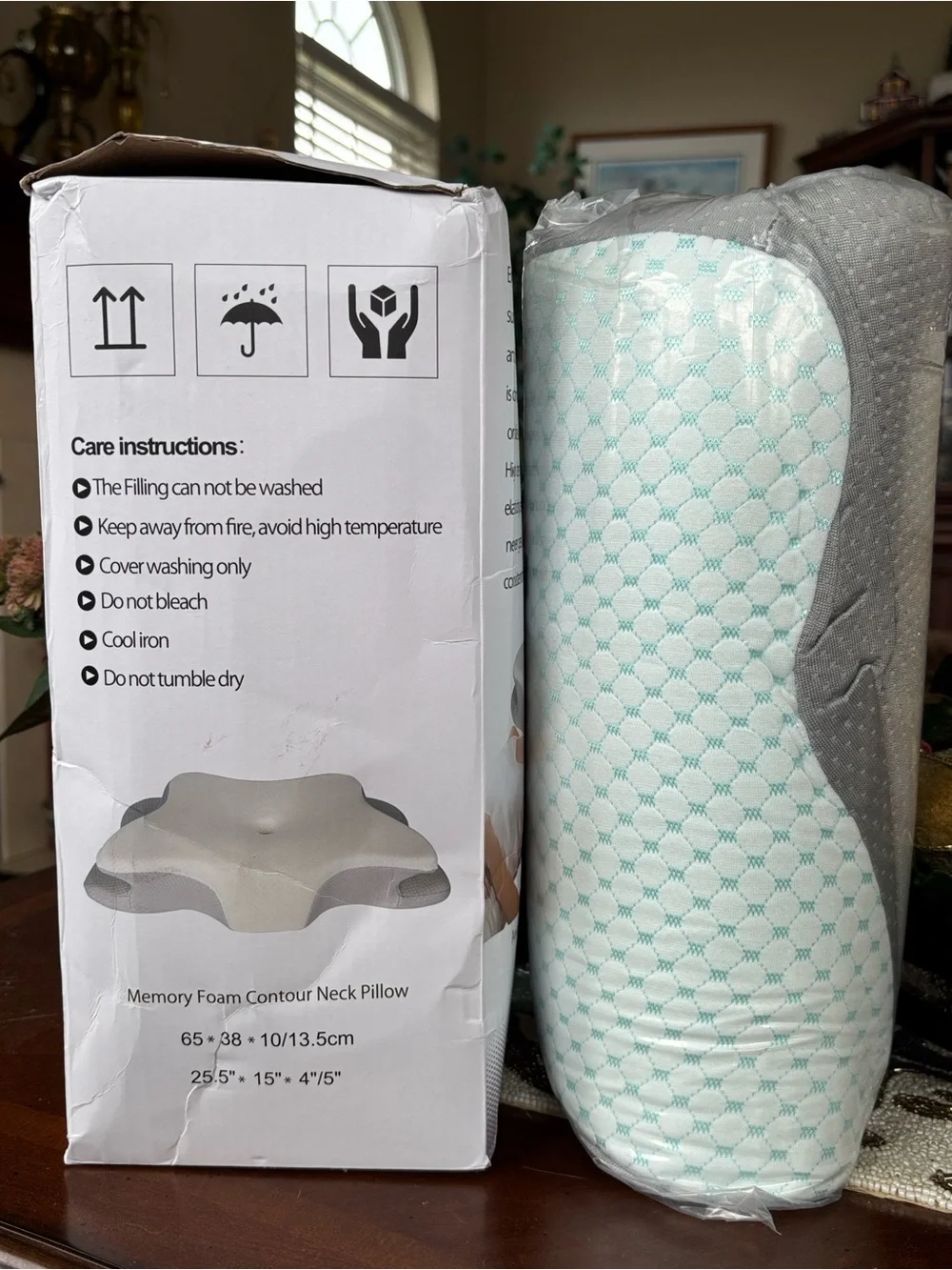 Memory Foam Cervical Pillow Queen Adjustable Ergonomic Neck Support Orthopedic